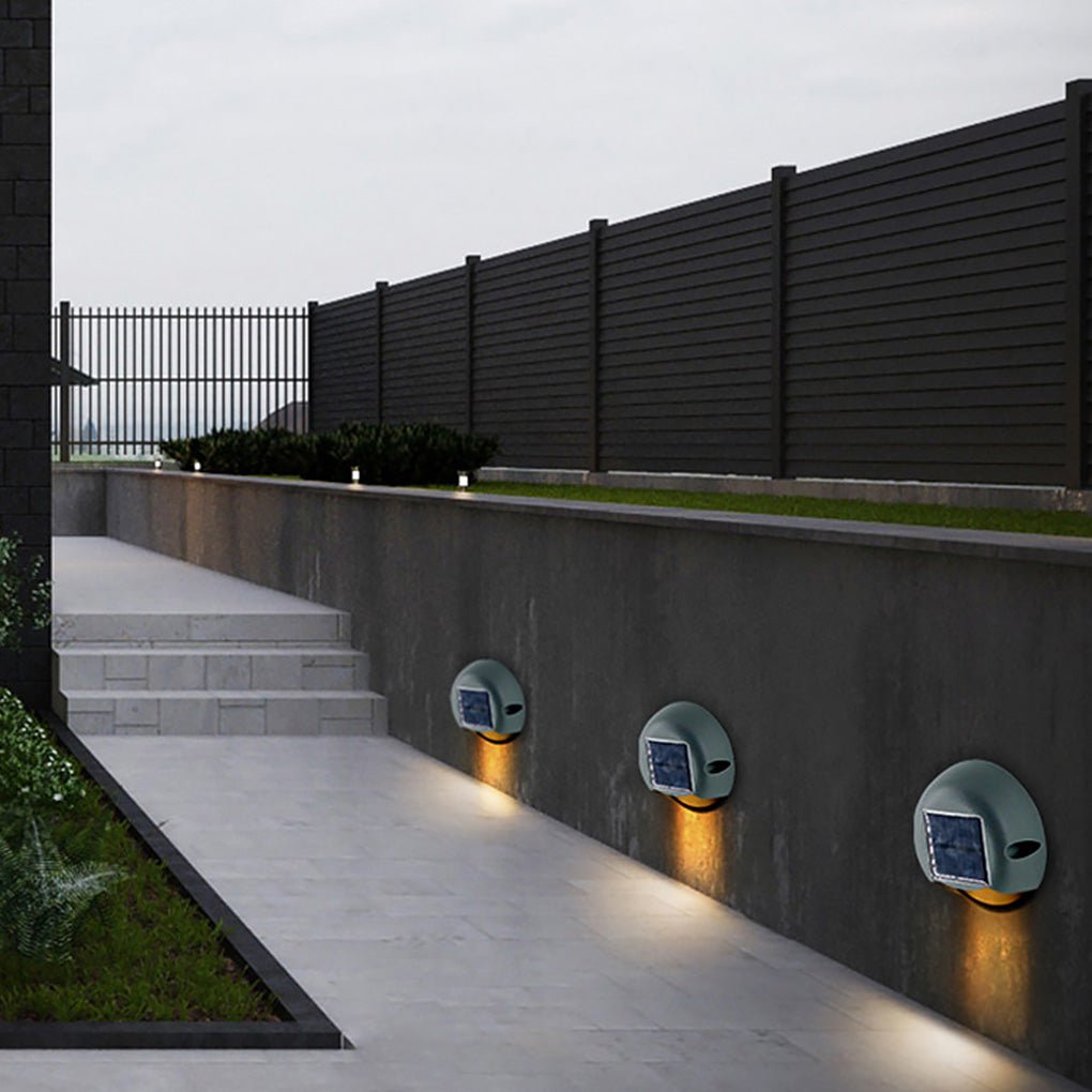 Nige Solar Decoration Glass Outdoor Wall Lamp