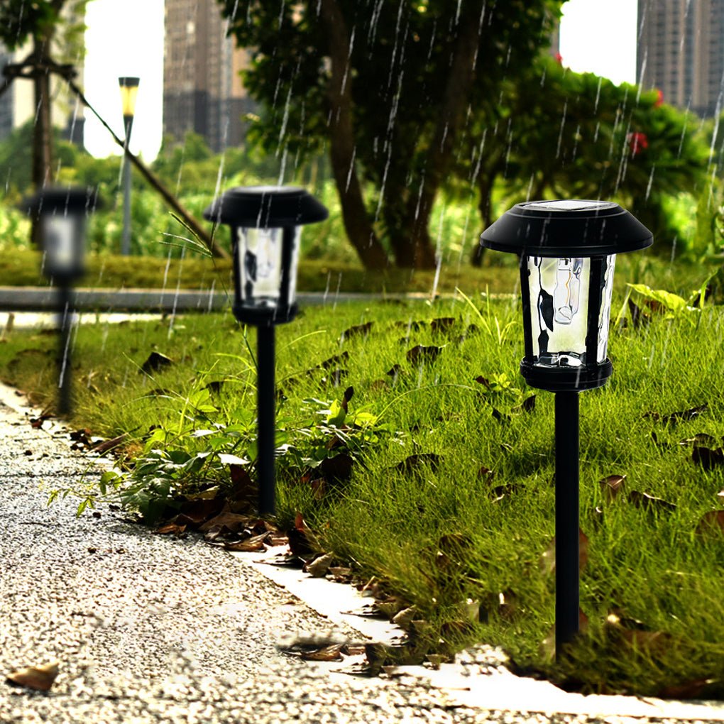 Gren Elegant LED Solar Water Glass Outdoor Post Lights