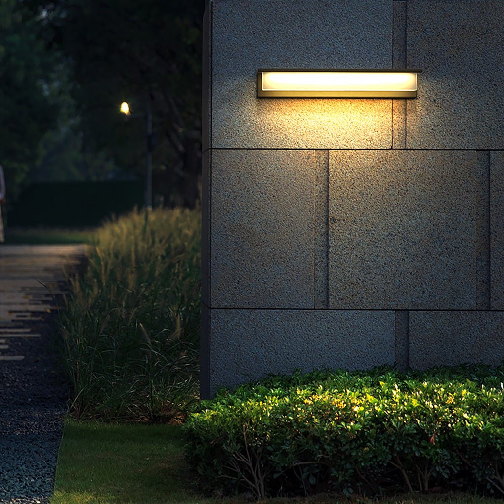 Jun Contemporary Stainless Steel Outdoor Wall Light