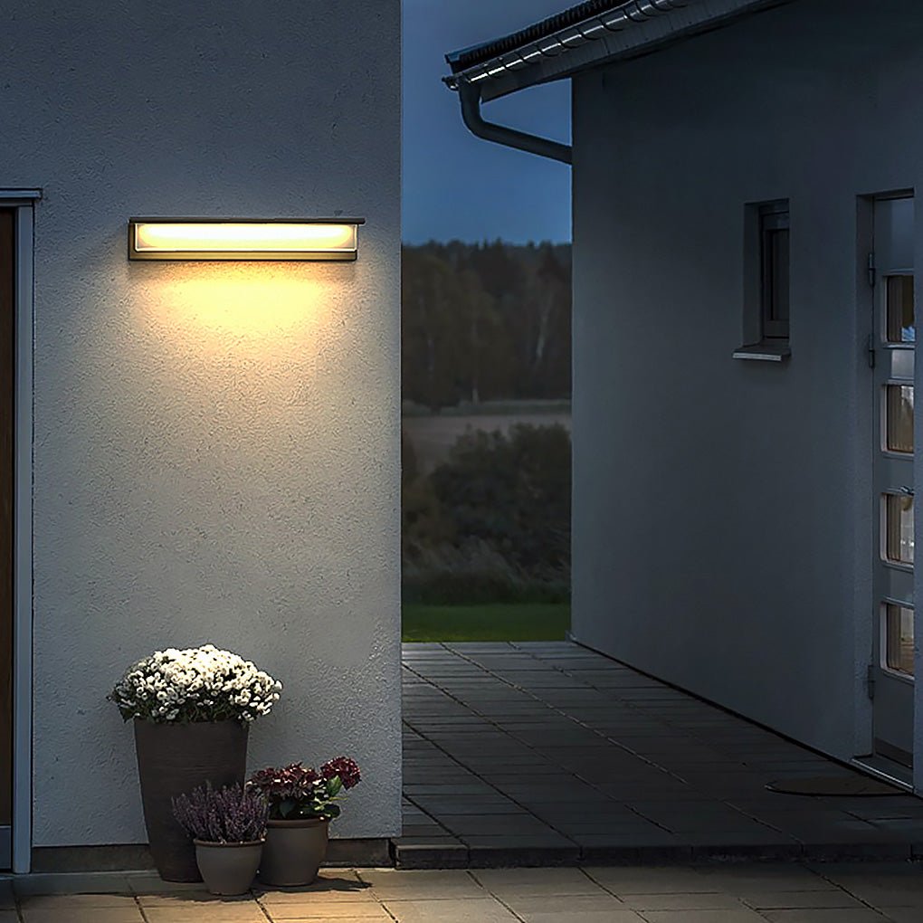 Jun Contemporary Stainless Steel Outdoor Wall Light