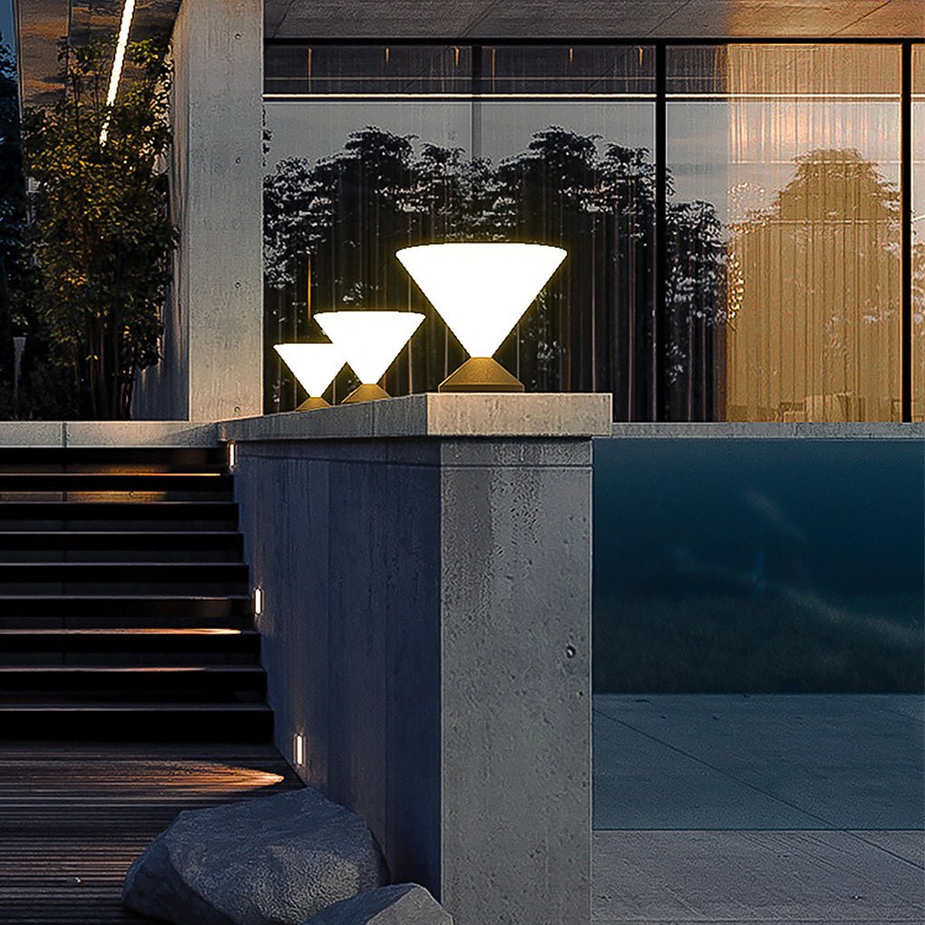 Rory Post Courtyard Landscape Decorative Steel Outdoor Light