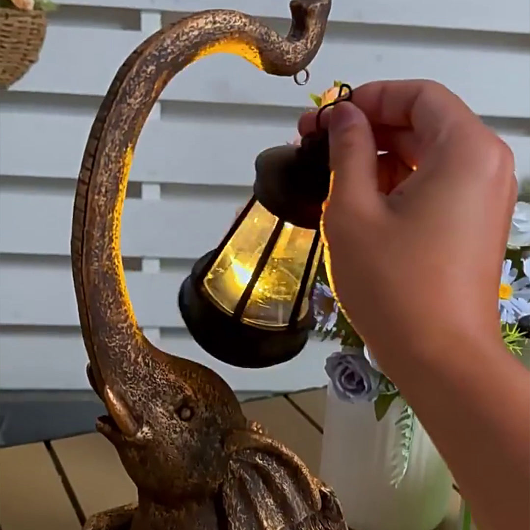 Frnce Solar Unique Animal Resin Outdoor Lights