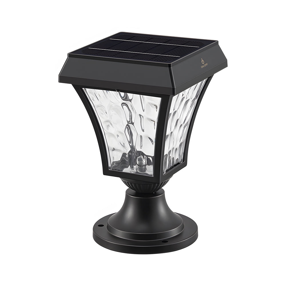Eri LED Solar Cast Outdoor Pillar Lights