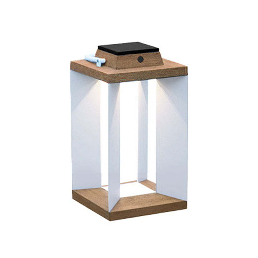 Ernestin Solar Modern Steel Outdoor Floor Lamp