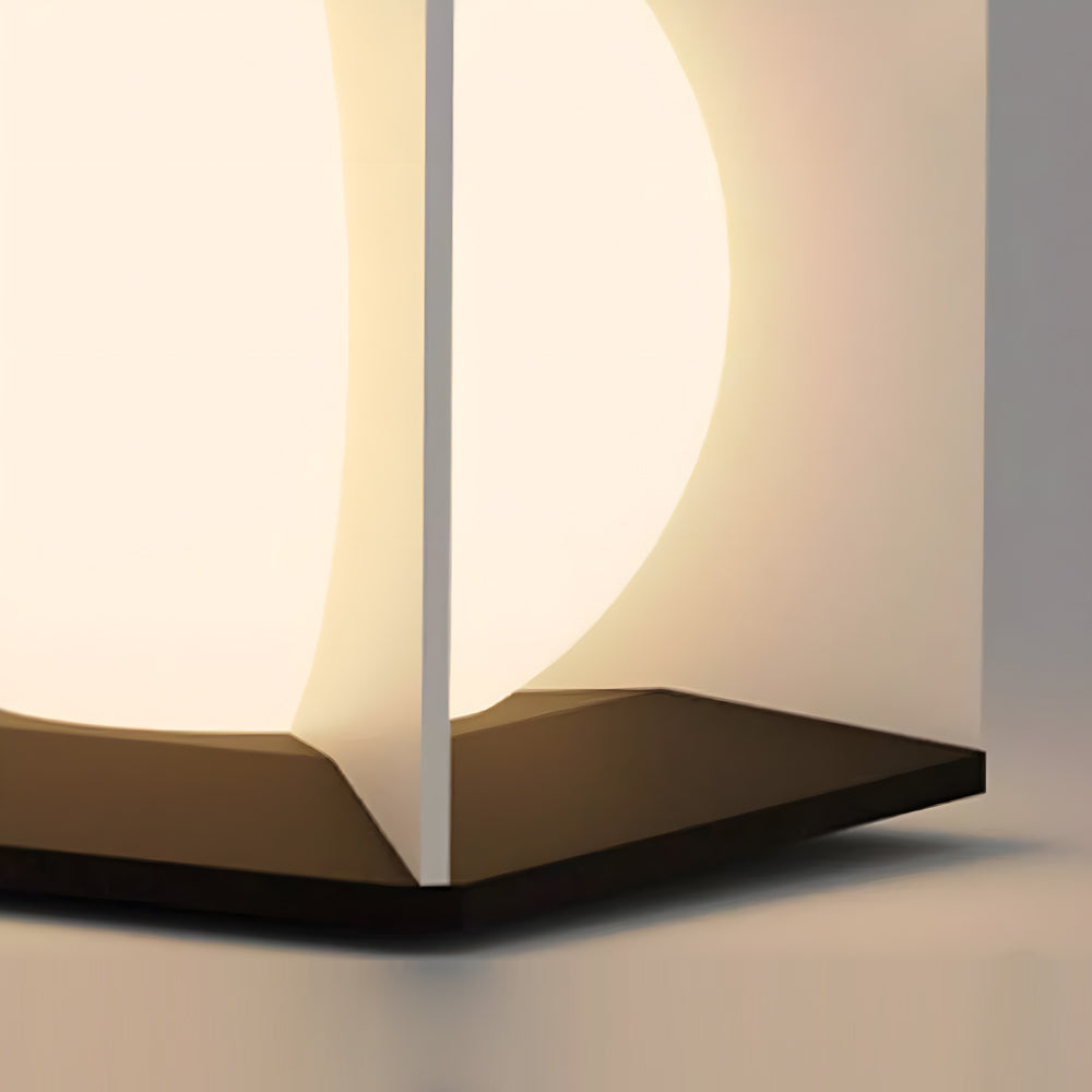 Panora Square Lampshade Steel Outdoor Pillar lights