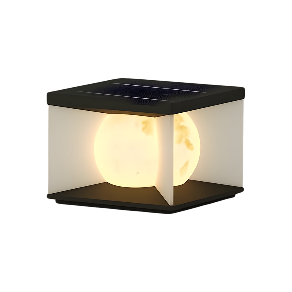 Panora Square Lampshade Steel Outdoor Pillar lights