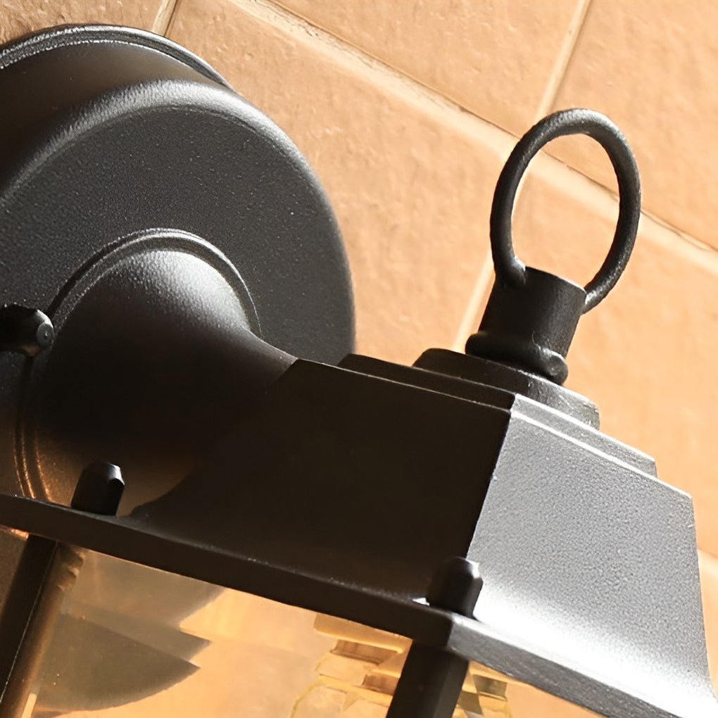 Opheli Square Glass Outdoor Sconce Wall Lights