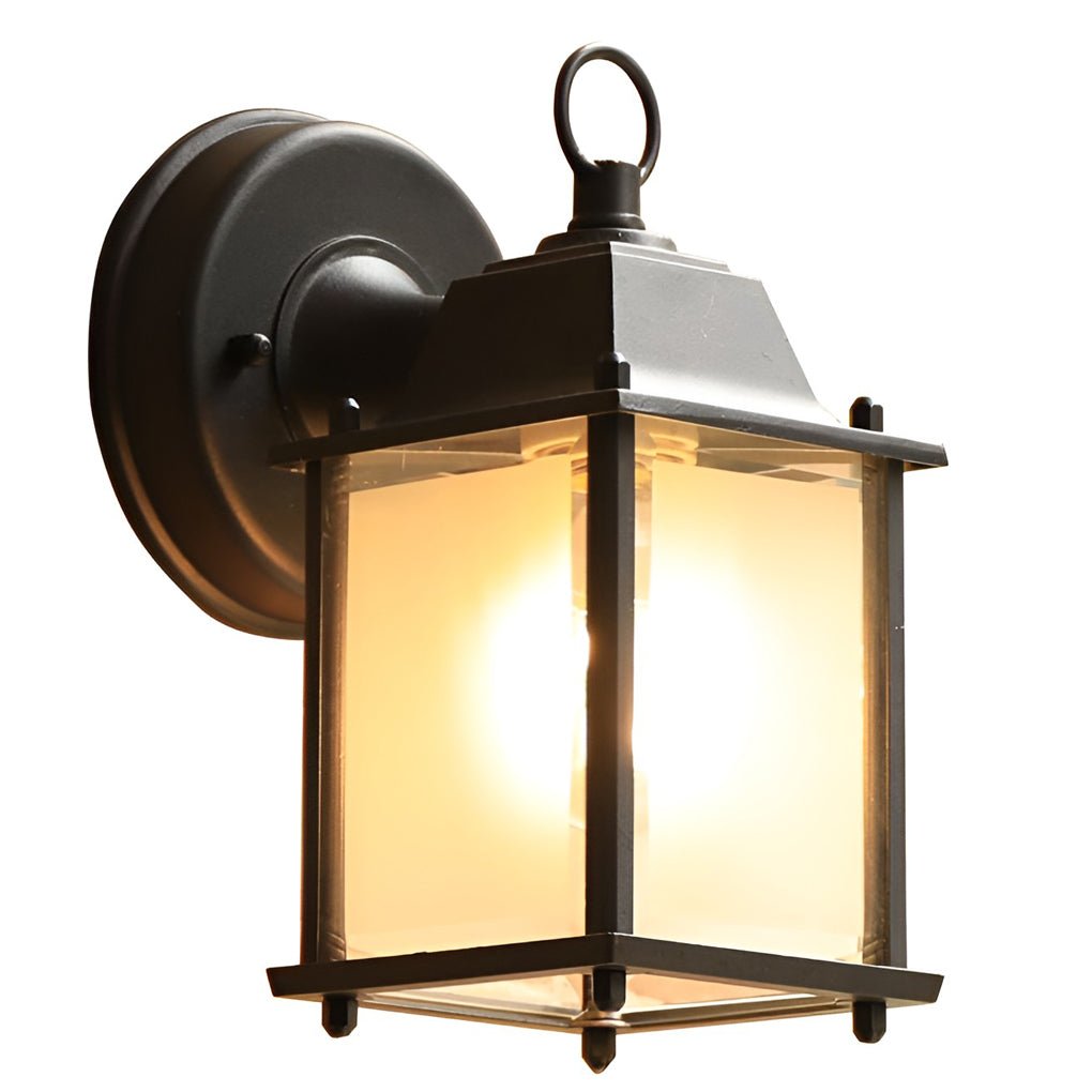 Opheli Square Glass Outdoor Sconce Wall Lights