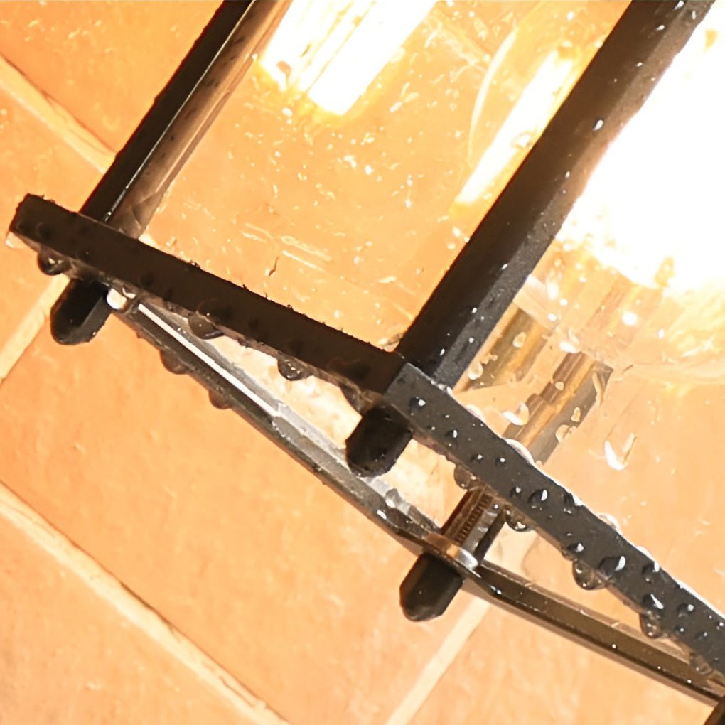 Opheli Square Glass Outdoor Sconce Wall Lights