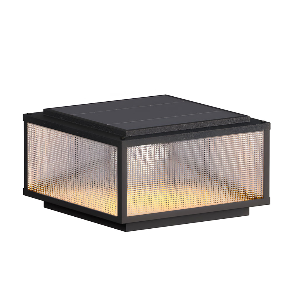 Fox Square Cast Outdoor Pillar Light Fixtures