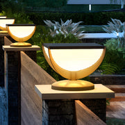 Lorali Solar Post Fence Column Head Sreel Outdoor Pillar Light