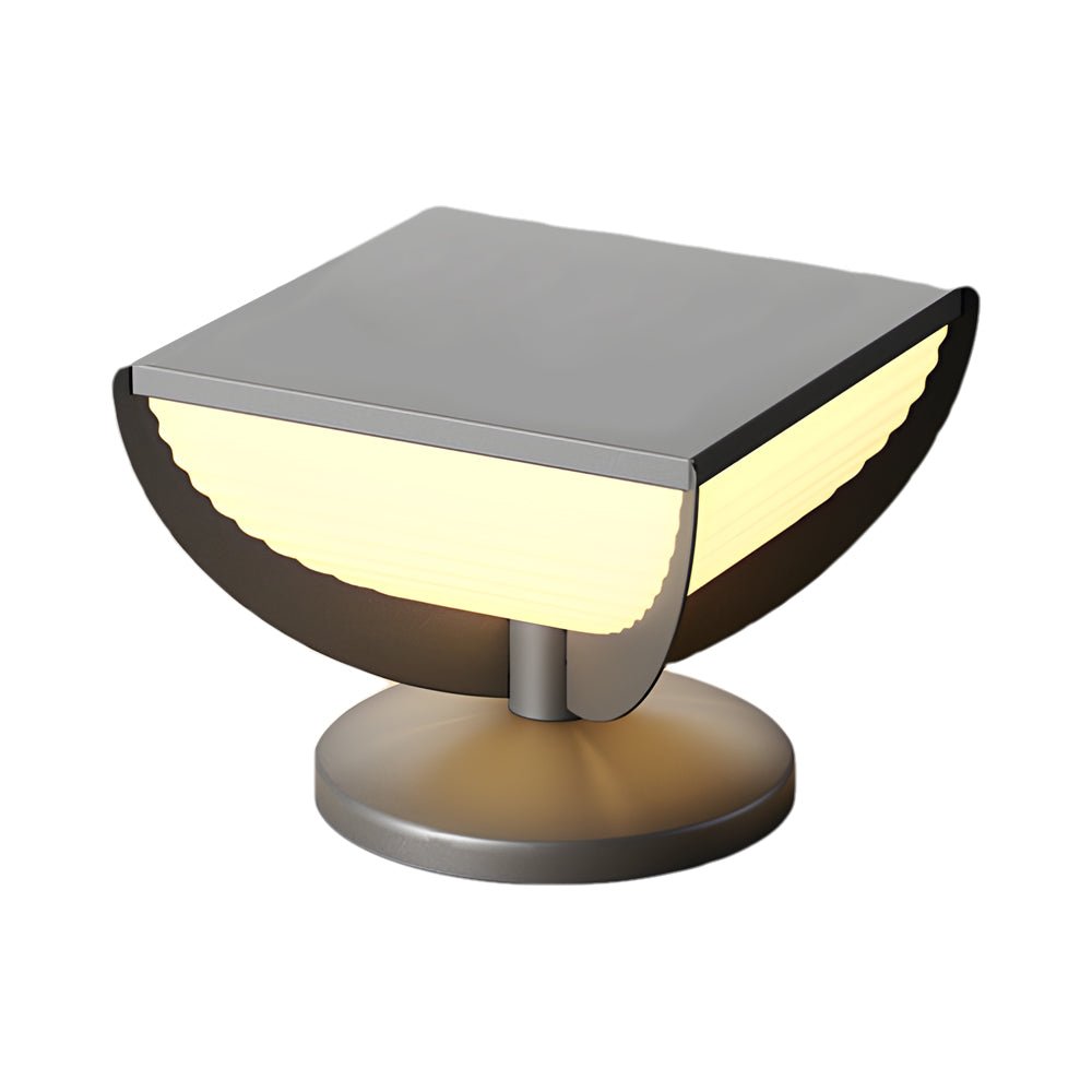 Lorali Solar Post Fence Column Head Sreel Outdoor Pillar Light