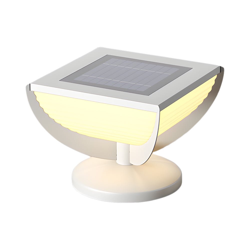 Lorali Solar Post Fence Column Head Sreel Outdoor Pillar Light