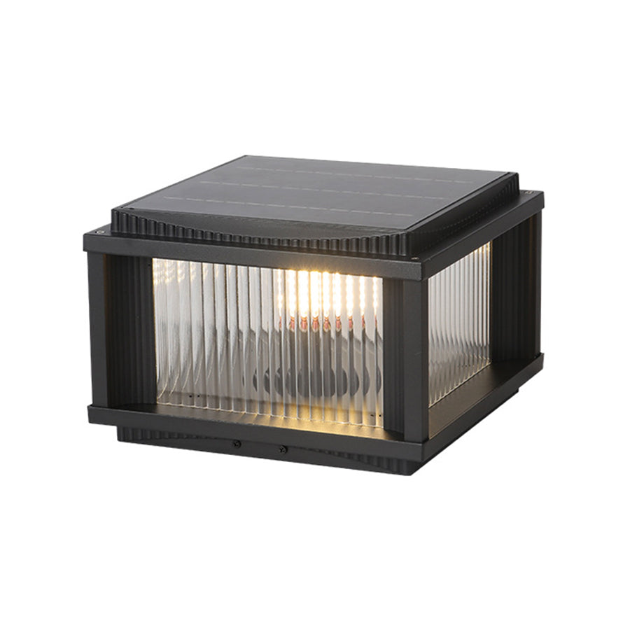 Strge Retro Style Outdoor Pillar Solar Lights
