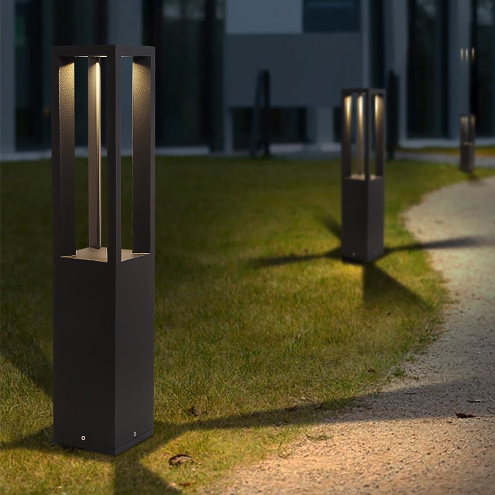 Falkner Square Landscape LED Stainless Steel Outdoor Lawn Light