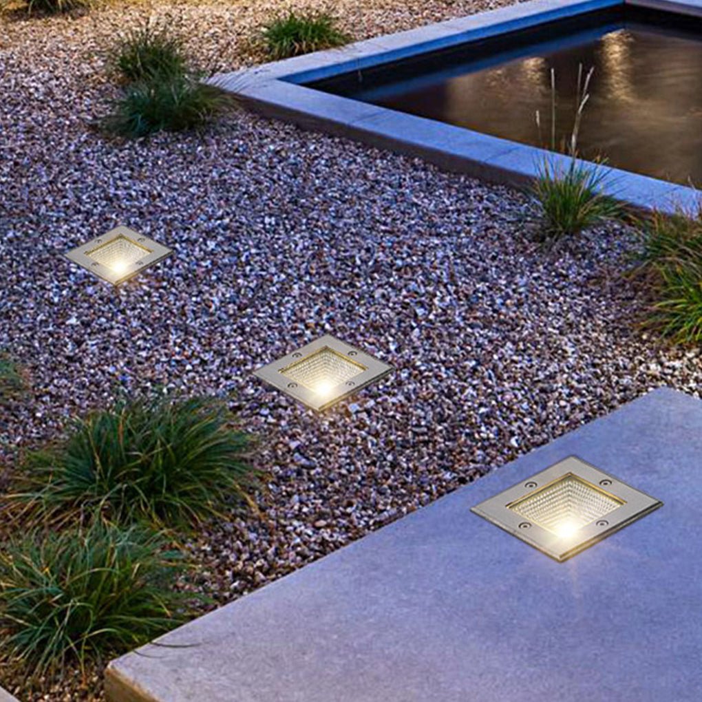 Faithful Square Recessed LED Outdoor Stairs Lights