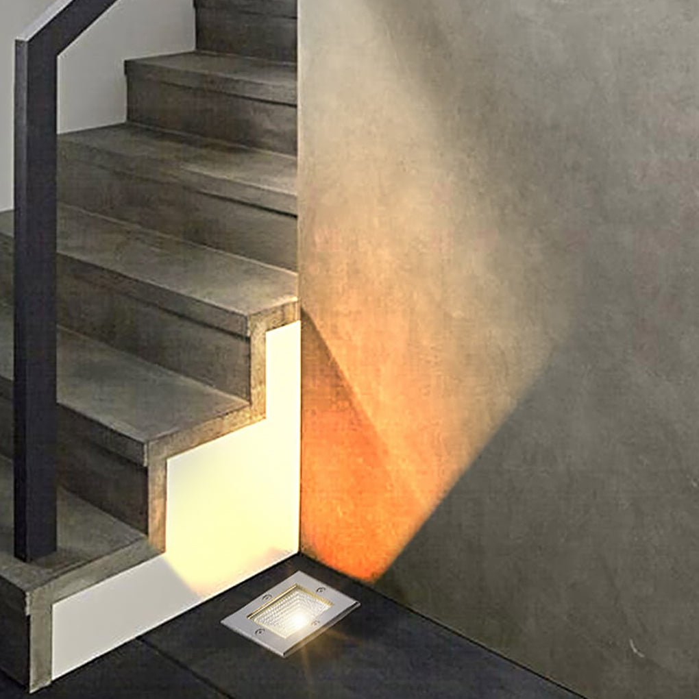 Faithful Square Recessed LED Outdoor Stairs Lights