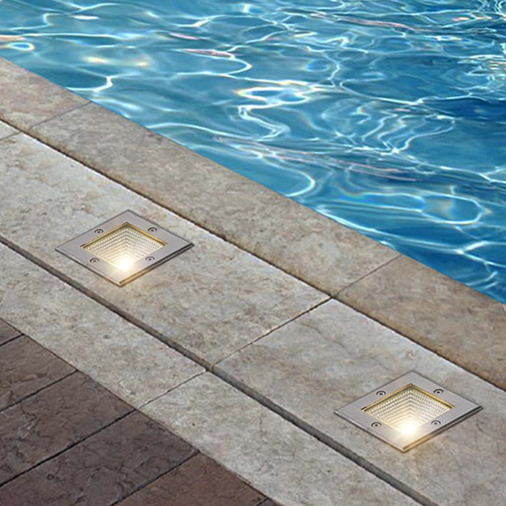 Faithful Square Recessed LED Outdoor Stairs Lights