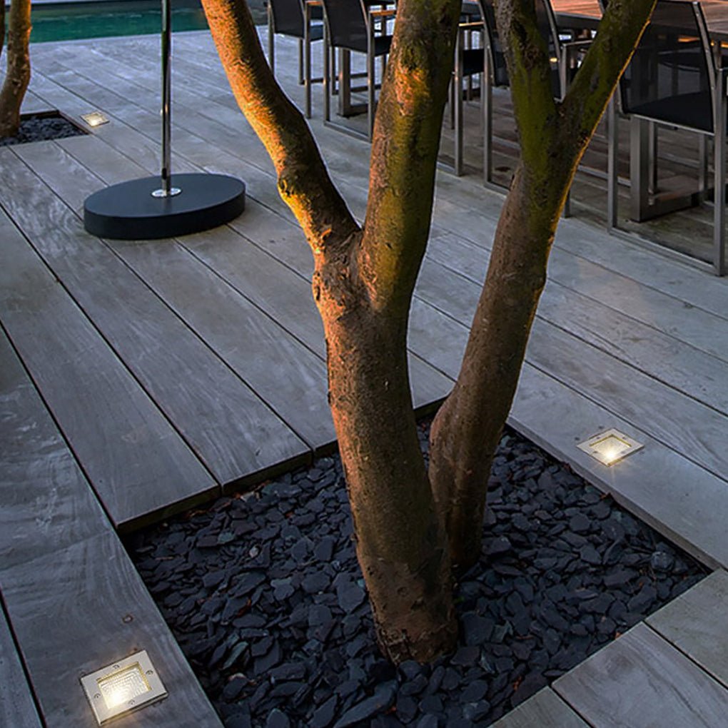 Faithful Square Recessed LED Outdoor Stairs Lights
