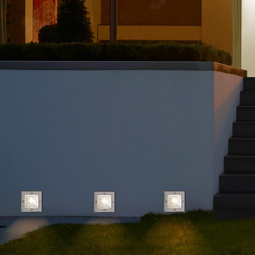 Faithful Square Recessed LED Outdoor Stairs Lights