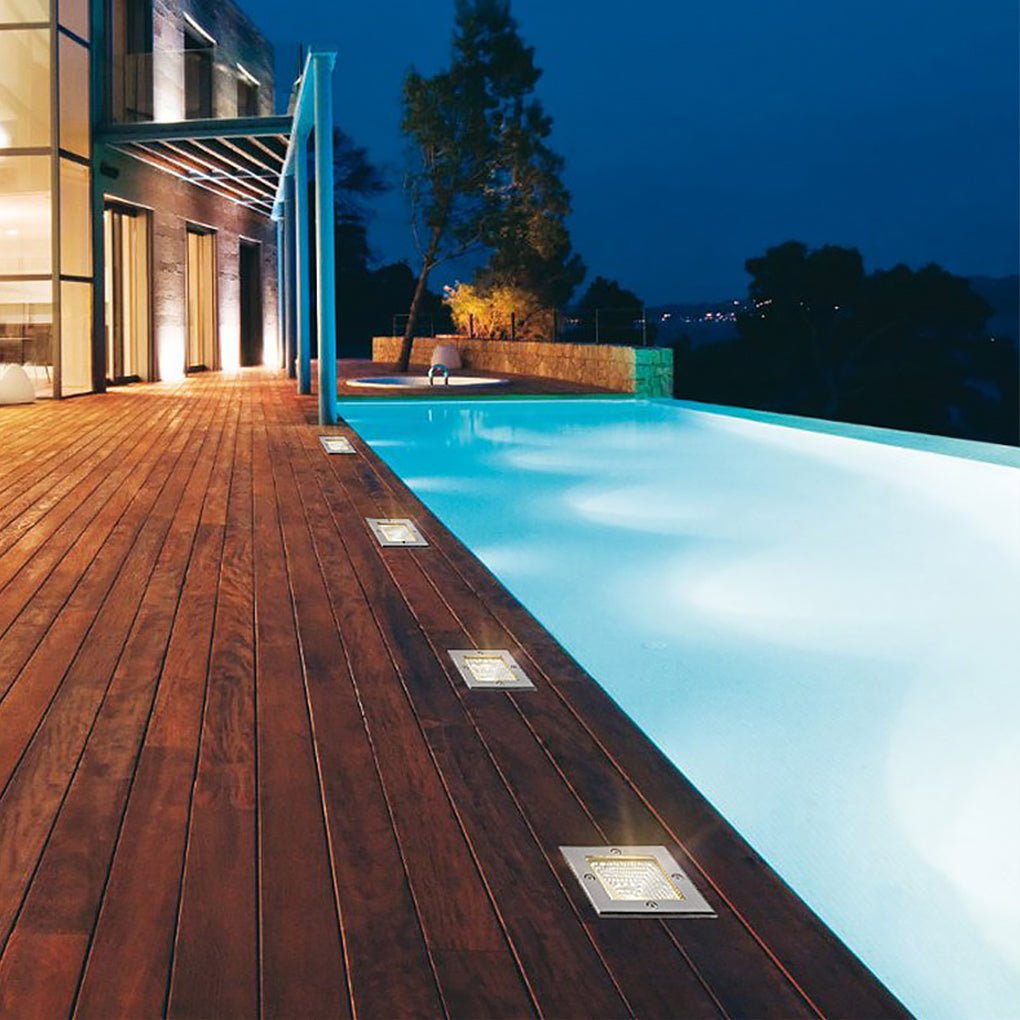 Faithful Square Recessed LED Outdoor Stairs Lights