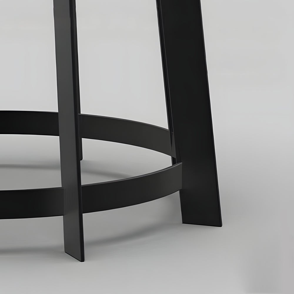 Blanche Round Stool Solar Classic Steel Outdoor Light