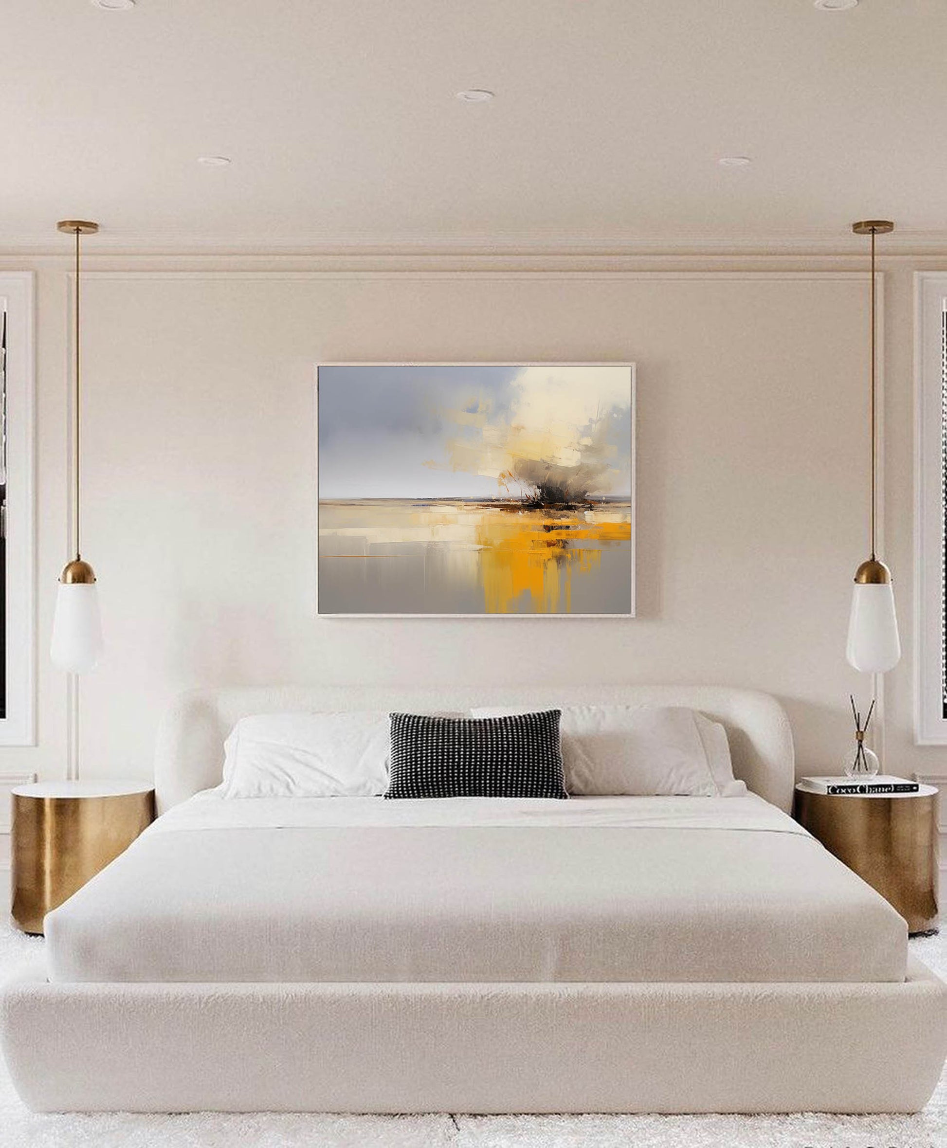 Abstract Canvas Art AB057 - Neutralighting