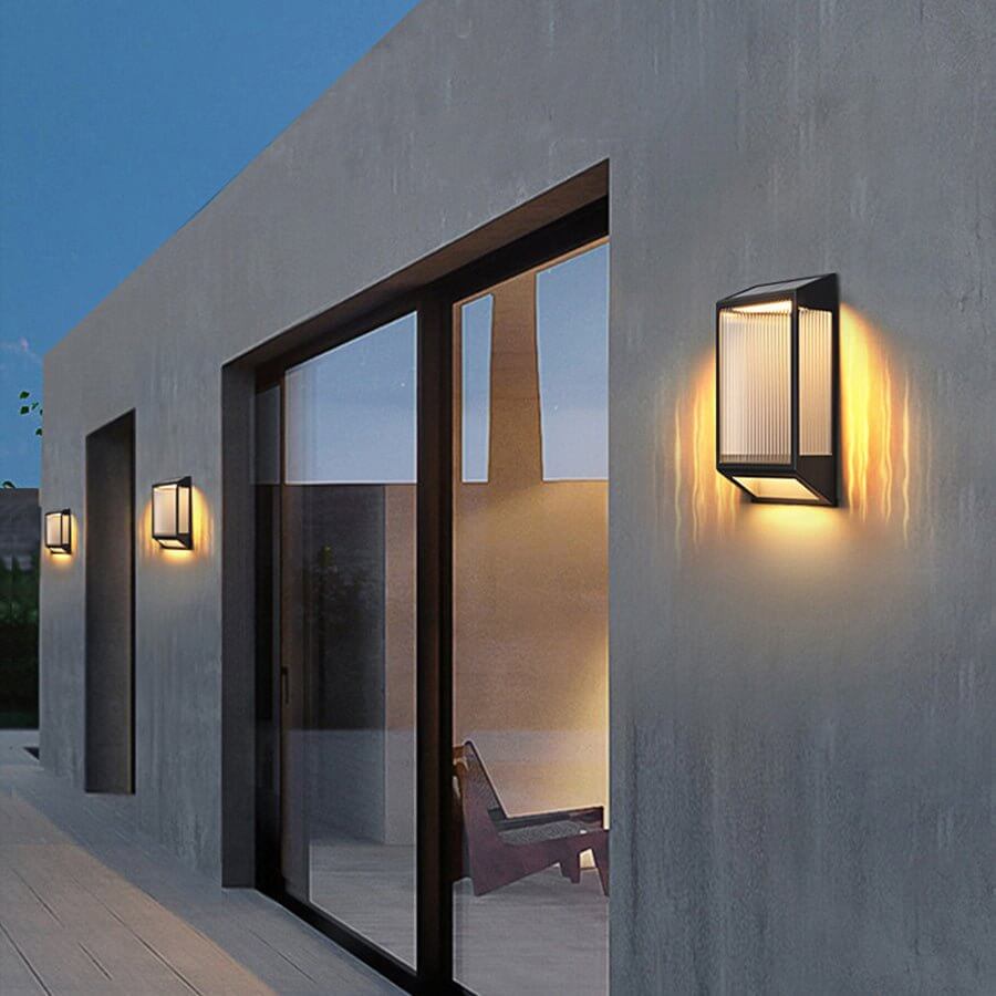 Rbin Stylish Vertical Ripped LED Outdoor Wall Light