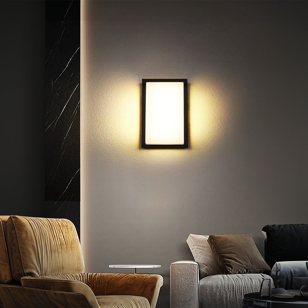 Heather LED Rectangular Die-Cast Outdoor Sconce