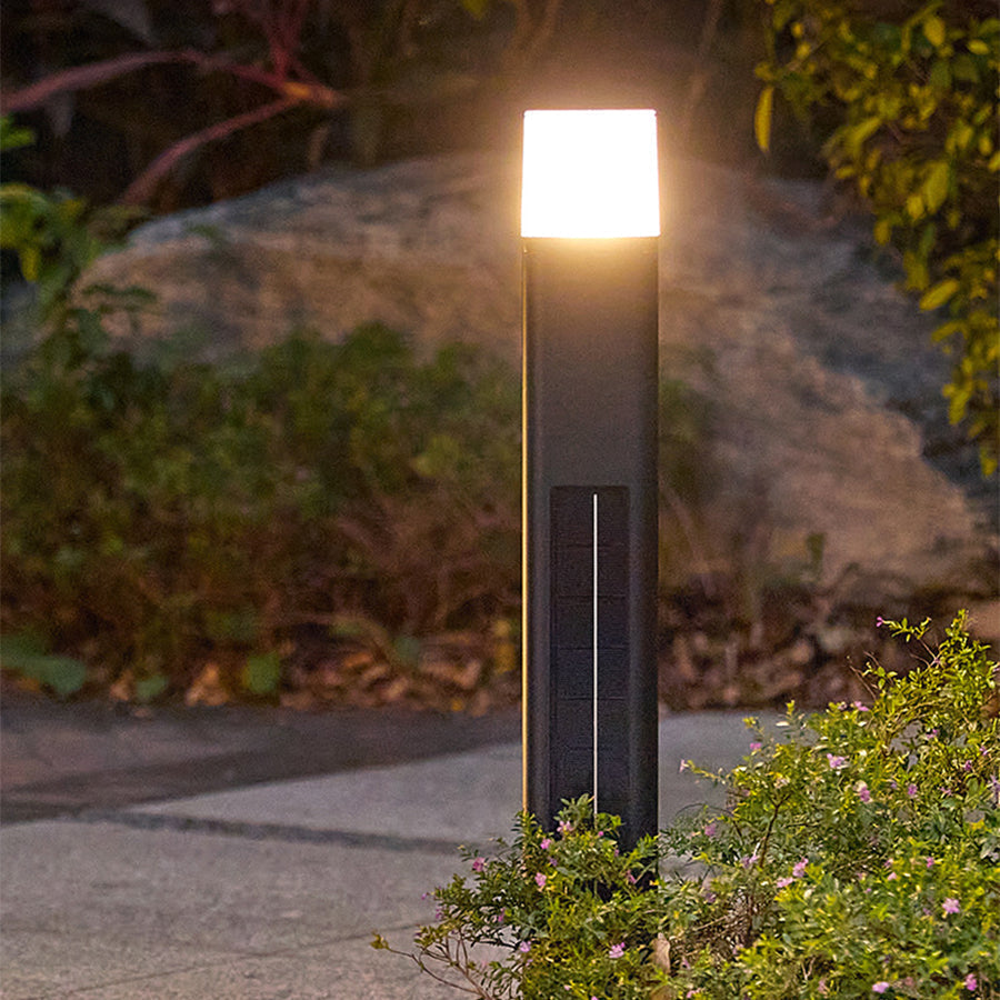 Seaan Sensor Torchiere Outdoor Floor Lamp