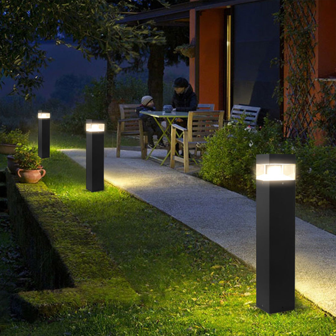 Elsiyy Minimalist Nordic Outdoor Lawn Pole Light