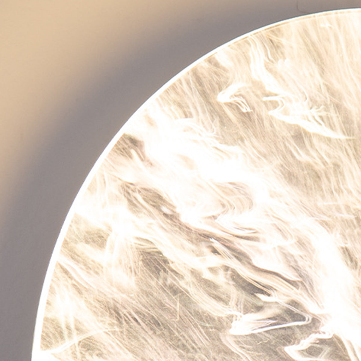 Beauty Round Sunrise Decorative Resin Outdoor Sconce