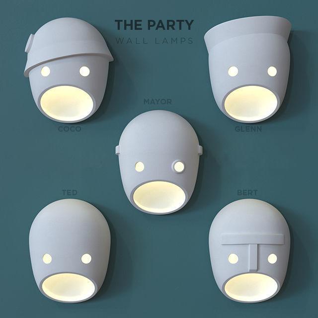 Mask Individual Creativity Resin Wall Light-Neutral Decor