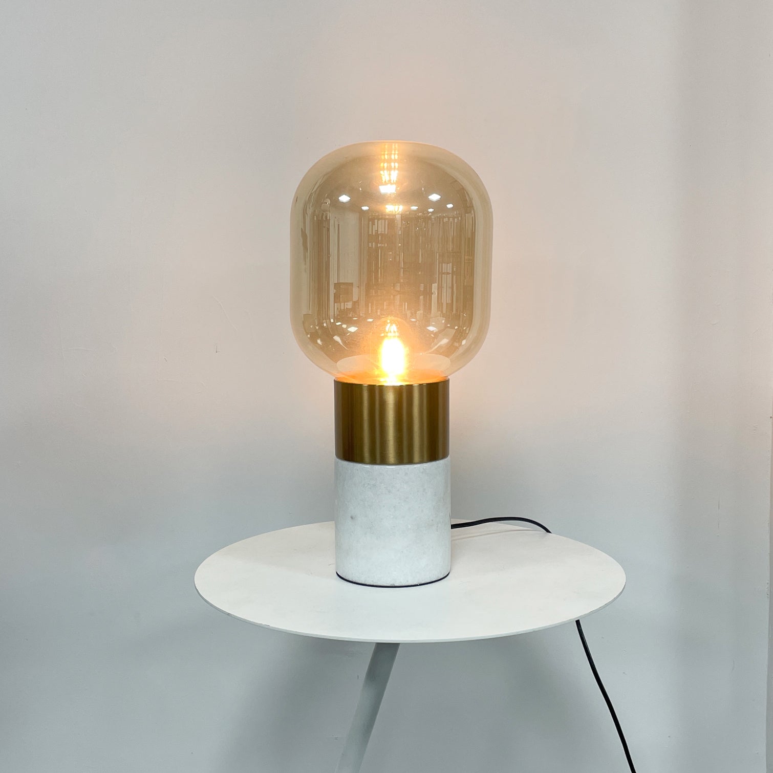 Aurdoren Minimalist Marble Glass Desk Lamp-Neutral Decor