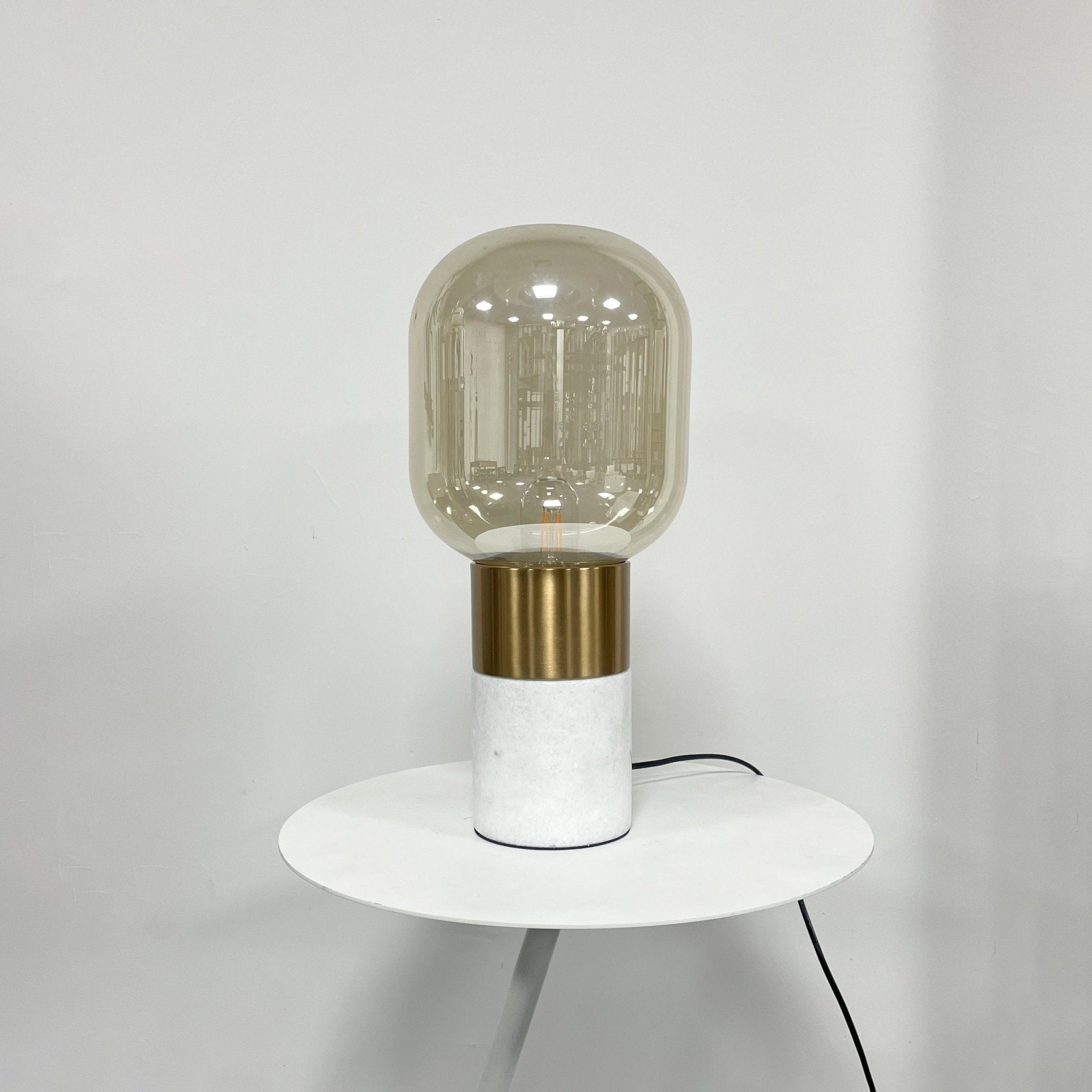 Aurdoren Minimalist Marble Glass Desk Lamp-Neutral Decor
