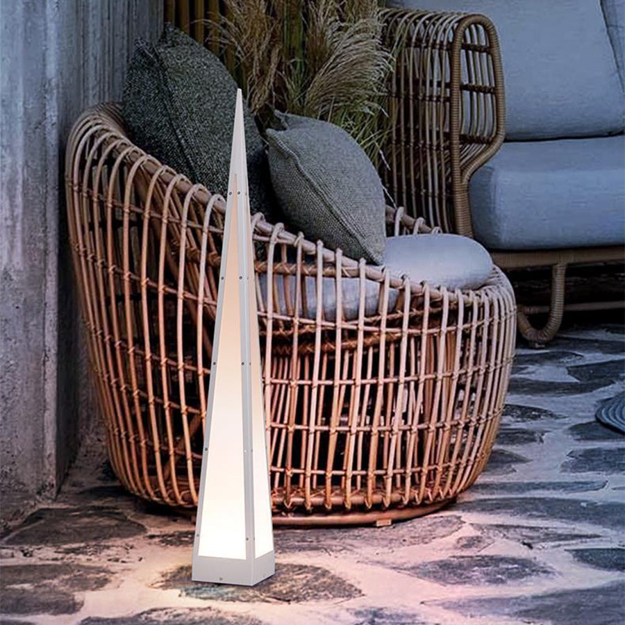Fremn Geometric Stainless Steel Outdoor Floor Lamp