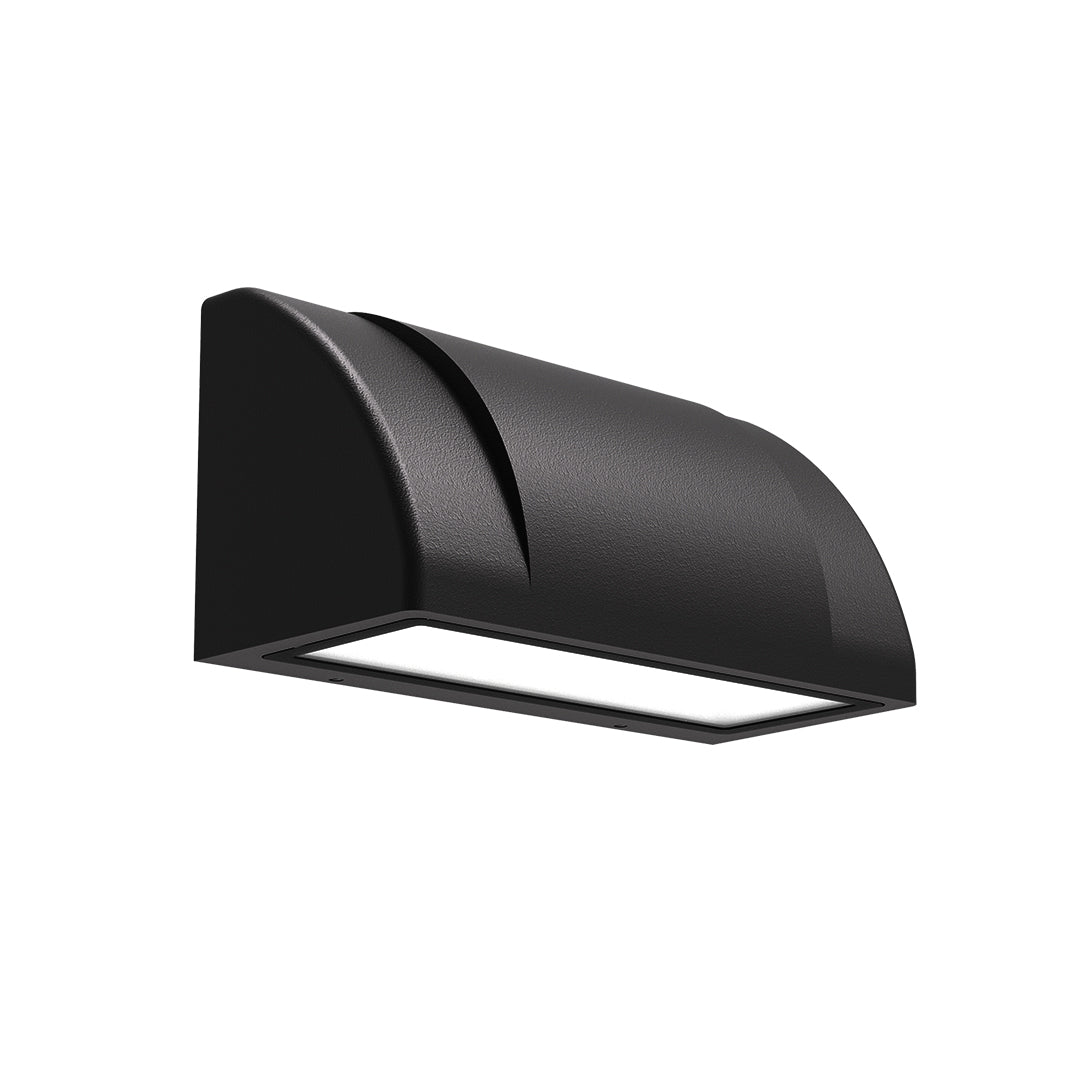 Wide LED Modern Classic Glass Outdoor Wall Light