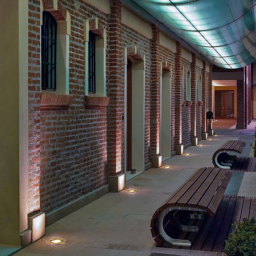 Halsey Ultra-thin Recessed LED Outdoor Step Lights