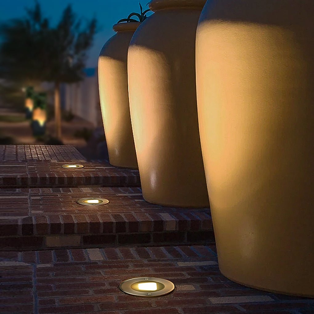 Halsey Ultra-thin Recessed LED Outdoor Step Lights