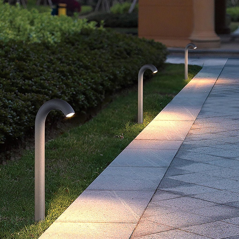 Blackb Curved Arch Outdoor Paths Light