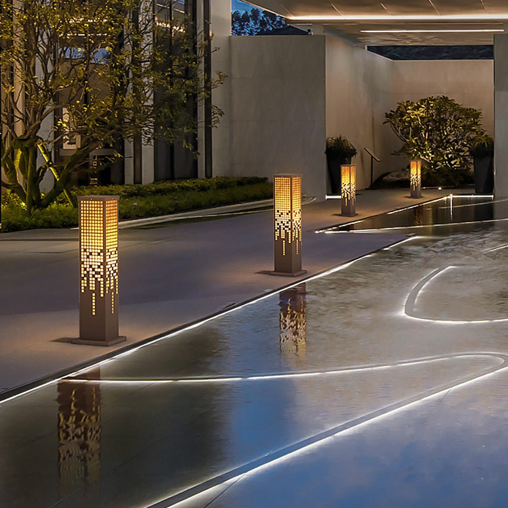 Ken Stylish Landscape Stainless Steel Outdoor Bollard Lights