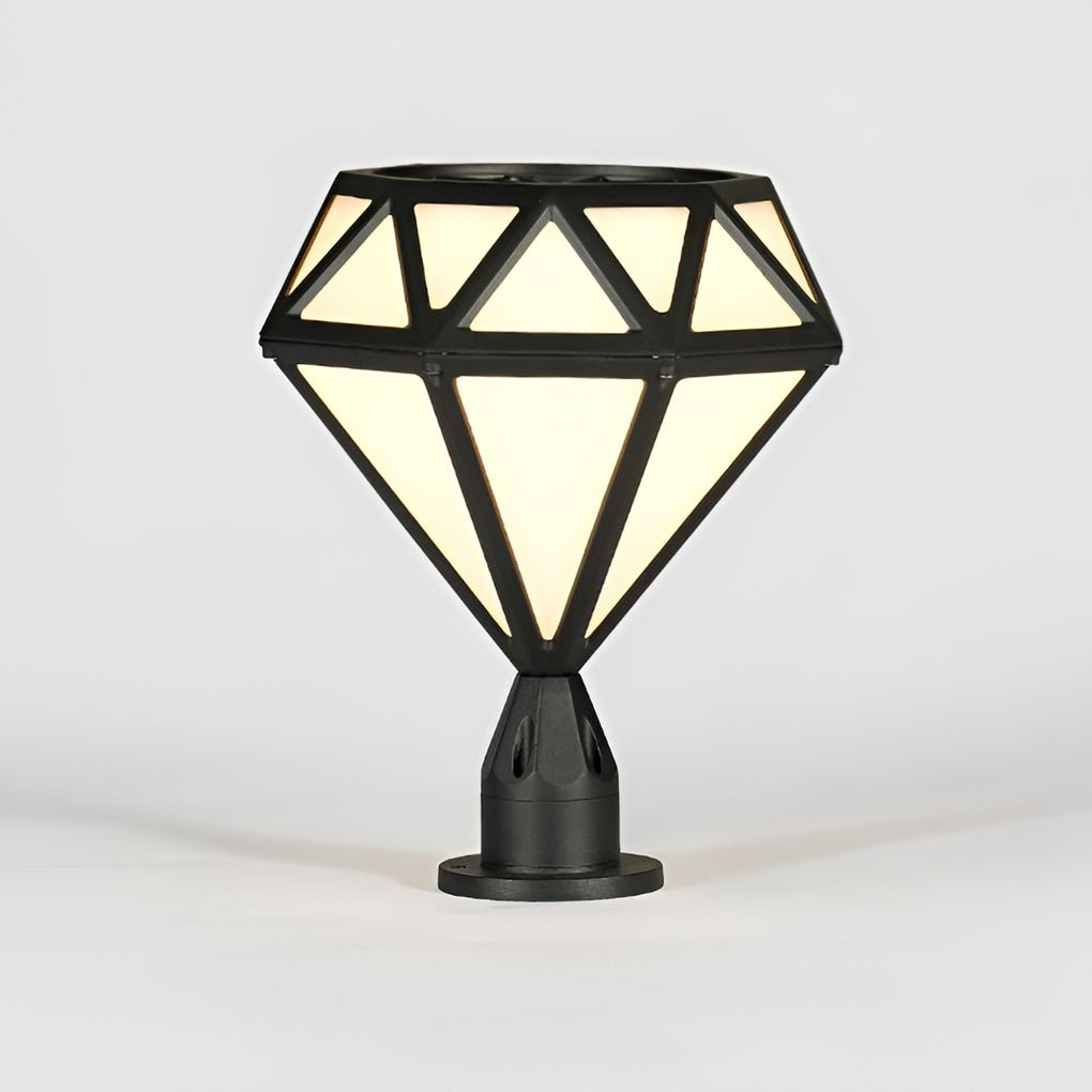 Blackbird Unique Diamond-shaped LED Outdoor Fence Post Lights