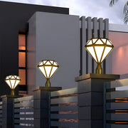 Blackbird Unique Diamond-shaped LED Outdoor Fence Post Lights