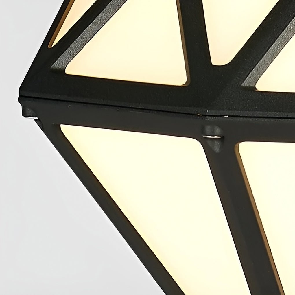 Blackbird Unique Diamond-shaped LED Outdoor Fence Post Lights