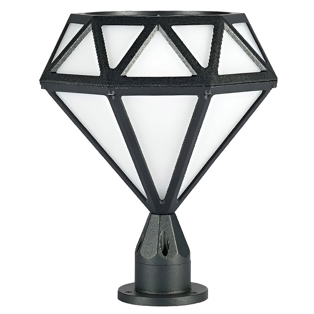 Blackbird Unique Diamond-shaped LED Outdoor Fence Post Lights