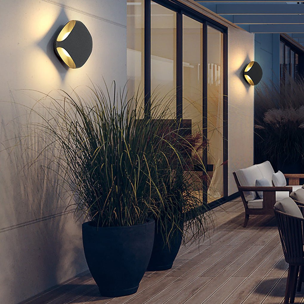 Forbes Square LED Modern Outdoor Wall Fence Post Light