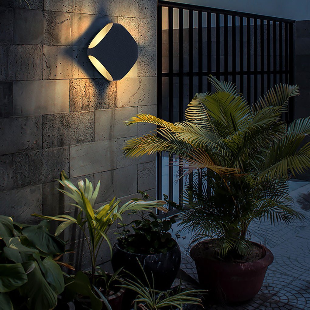 Forbes Square LED Modern Outdoor Wall Fence Post Light