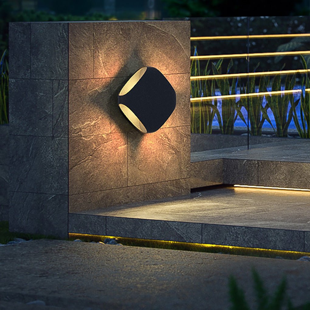 Forbes Square LED Modern Outdoor Wall Fence Post Light