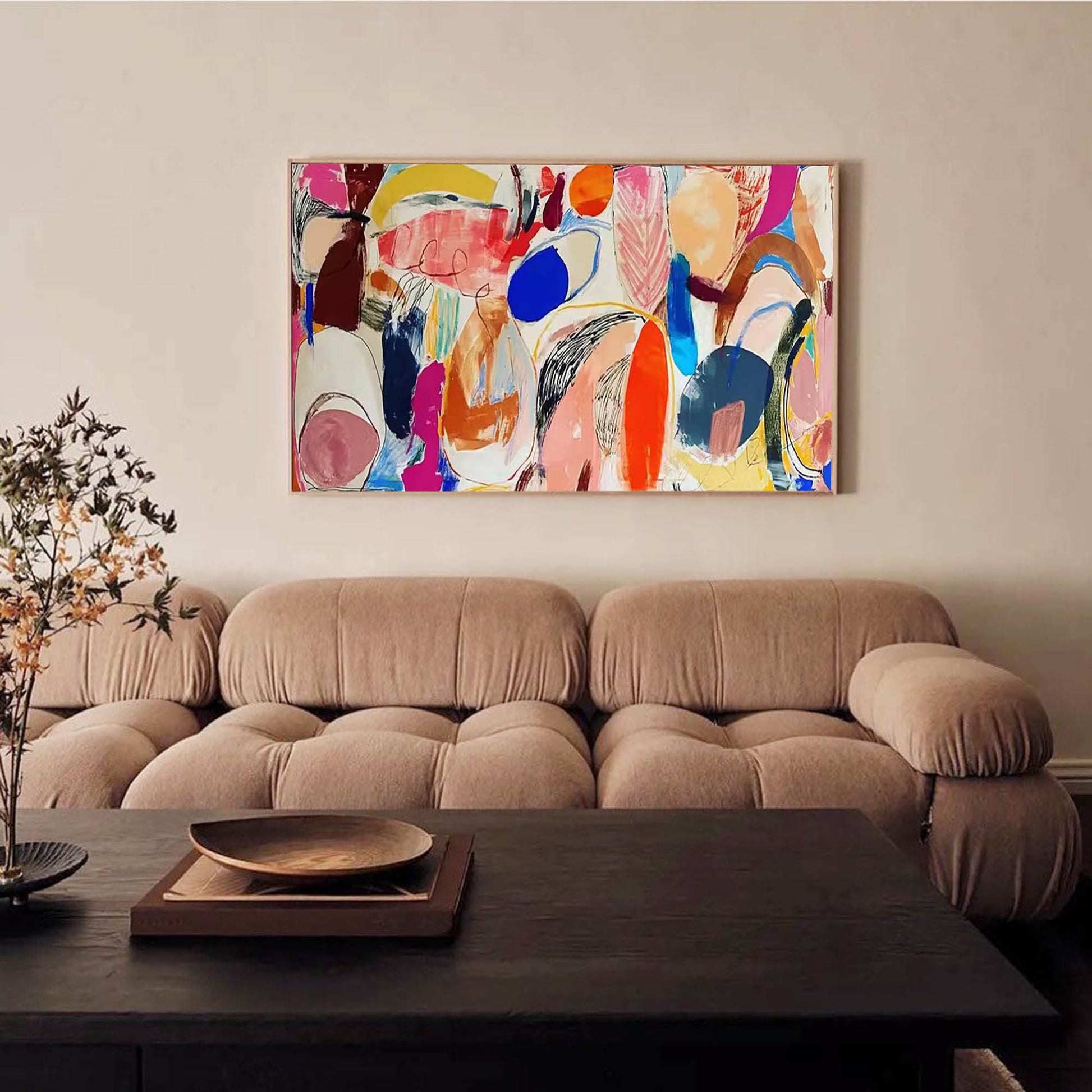 Abstract Canvas Art AB062 - Neutralighting