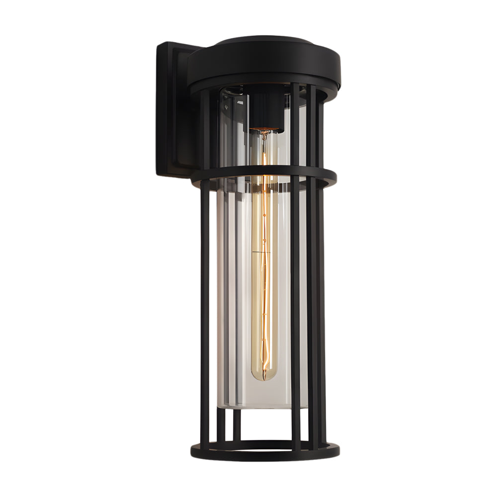 Selena Lampshade Design Glass Outdoor Wall Sconce Light